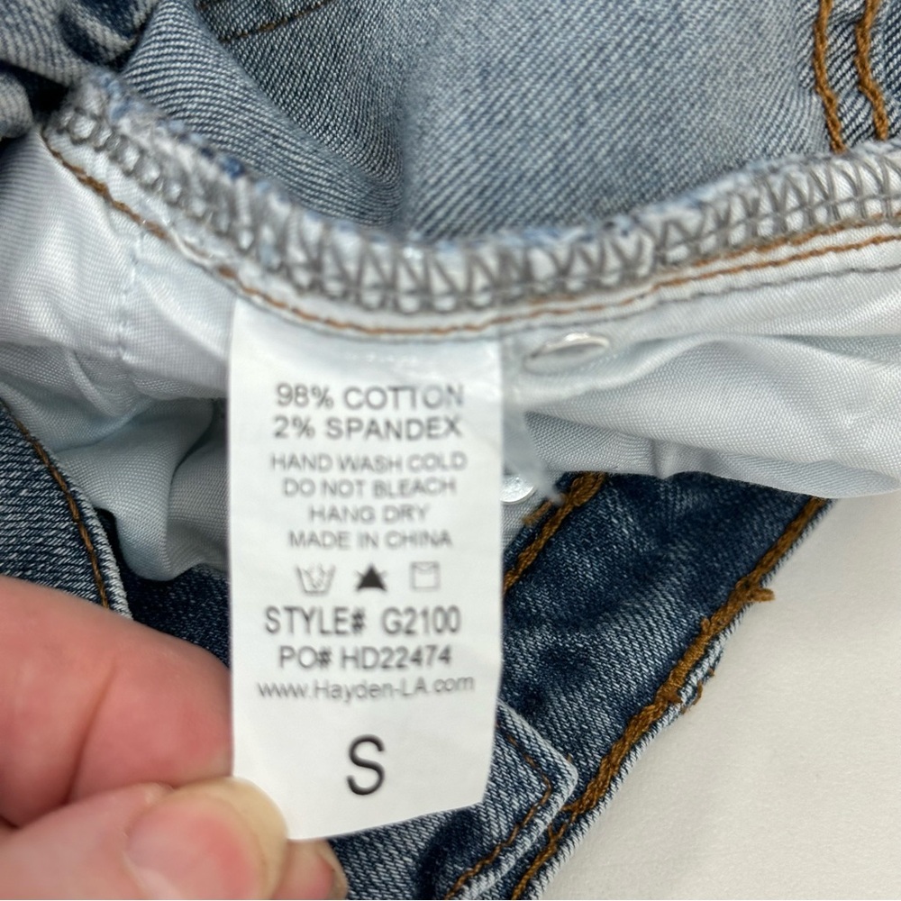 Hayden Girls Jeans Distressed Fringe G2100 Sz S 22474 - Picture 6 of 10